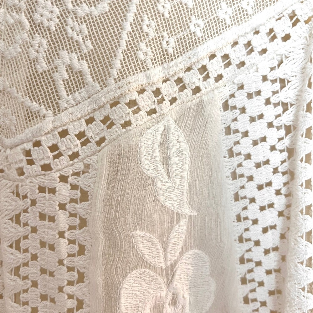 Anthropologie Vanessa Virginia Shift Dress Size 2 Graduation Bridal Cottagecore‎ - Picture 4 of 8